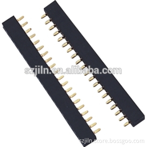 1.0mm Female Header Single Row Bottom Entry Connector